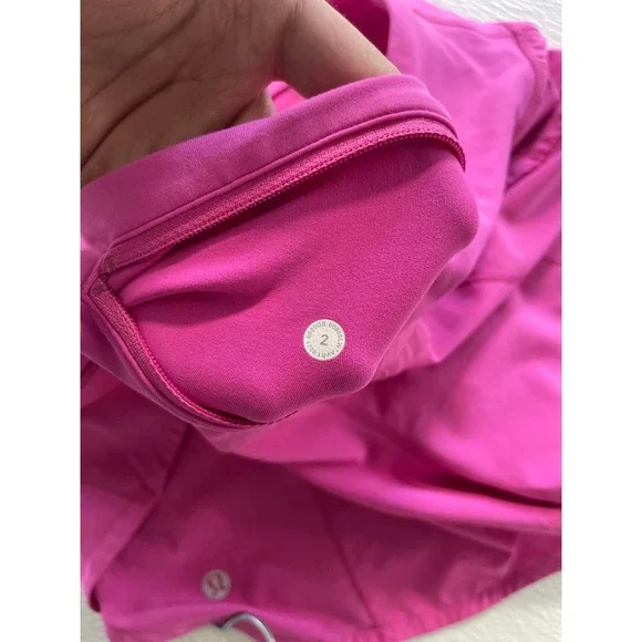 Lululemon Speed Up Short Long 4 Sonic Pink Pink Highlight High Rise Sz 2 Tall
